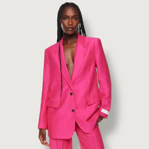 Babaton | XXS | Agency Blazer | Eros Pink | Barbiecore | Quiet Luxury | Preppy - Picture 14 of 16